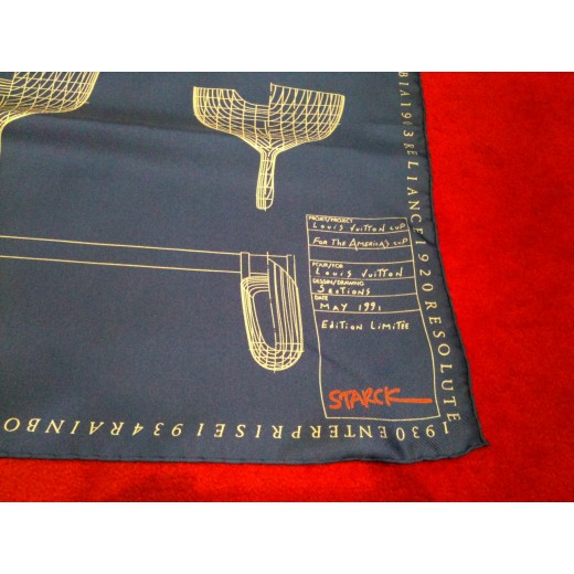 Foulard Louis Vuitton en soie American Cup