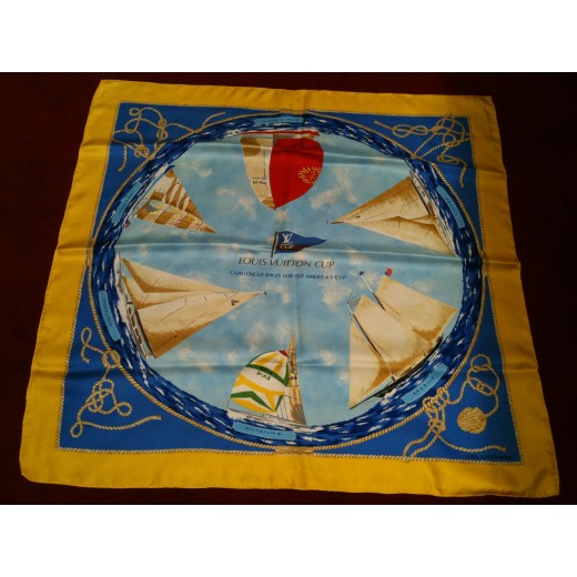 Foulard Louis Vuitton en soie America's Cup