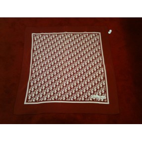 Foulard Dior logo bordeaux