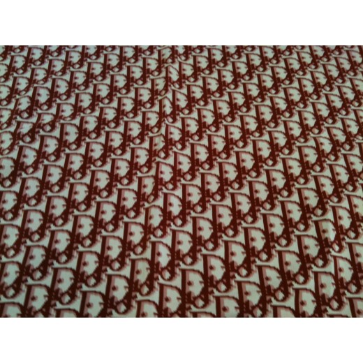 Foulard Dior logo bordeaux