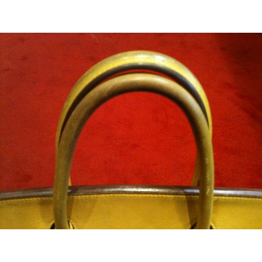 Sac Hermès Birkin en veau epsom jaune