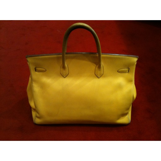 Sac Hermès Birkin en veau epsom jaune