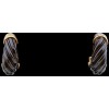 Boucles d'oreilles Cartier en or et argent noirci