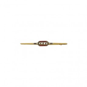 Barrette ancienne deux ors,...