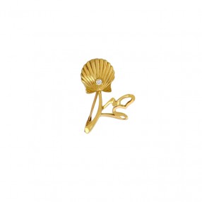 Broche Fleur en Or et Diamant
