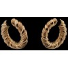 Boucles d'oreilles Van Cleef & Arpels torsadées en or