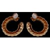 Boucles d'oreilles Van Cleef & Arpels torsadées en or