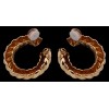 Boucles d'oreilles Van Cleef & Arpels torsadées en or