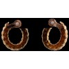 Boucles d'oreilles Van Cleef & Arpels torsadées en or