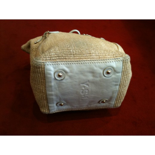 Sac Yves Saint Laurent Downtown en raphia