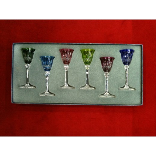 Ensemble 6 verres à liqueur Saint Louis