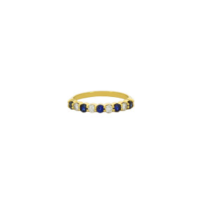 Bague Demi Alliance en Or...