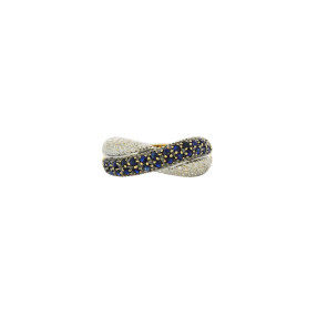 Bague en Deux Tons d'Or...