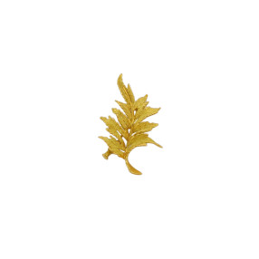 Broche Feuille en Or