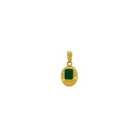 Pendentif en Or et Emeraude...