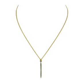 Collier Centre en Or Argent...