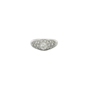 Bague Jonc en Or et Diamants