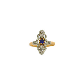Bague Marquise Ancienne en...
