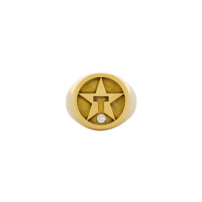 Bague Chevalière en Or et...