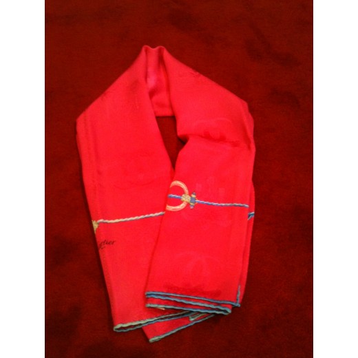 Foulard Cartier Must en soie  rose