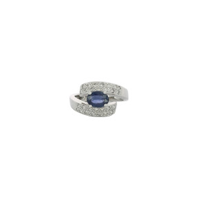 Bague en Or Saphir et Diamants