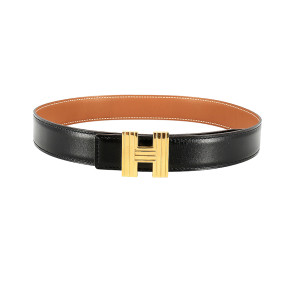 Ceinture Hermès "H" strié