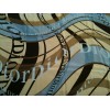 Foulard Dior  en soie fond beige et bleu