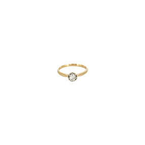 Bague Solitaire Ancienne en...