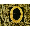 Foulard Dior en soie noir et or.