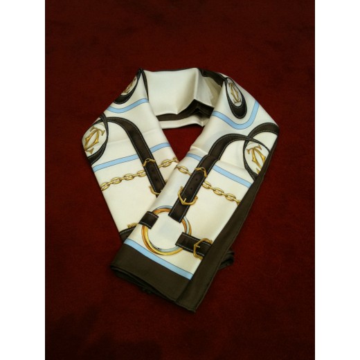 Foulard Cartier en soie  Trinity