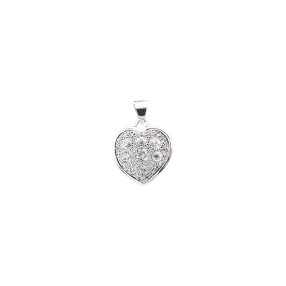 Pendentif Cœur Diamants