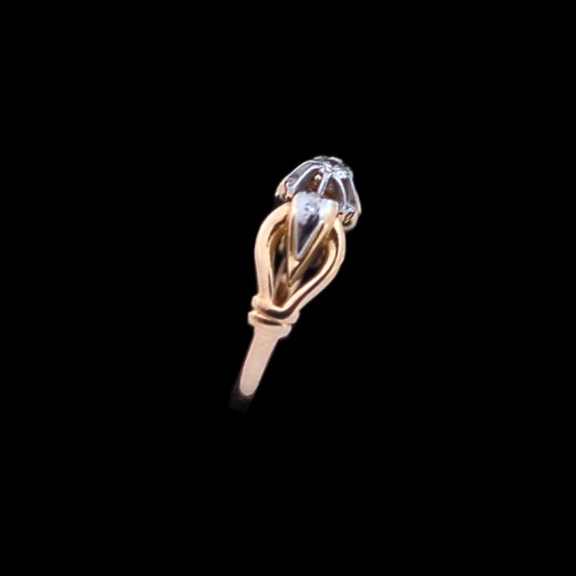 Bague ancienne 2 ors et diamants