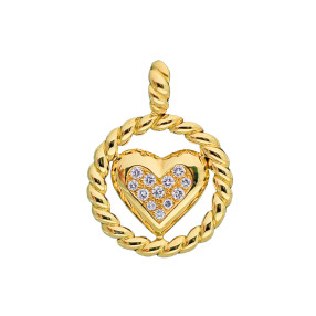 Pendentif Fred Coeur en or...