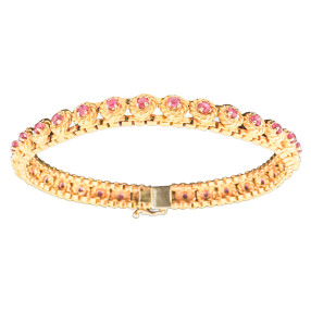 Bracelet Ancien Ligne en Or...