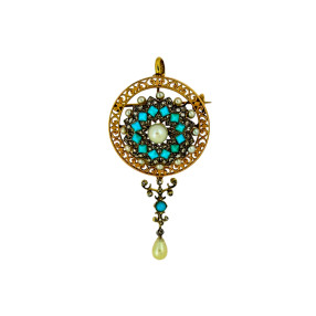 Broche- pendentif 1910' en...