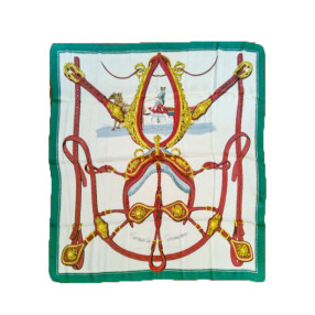 Carré Hermès Harnais de Cérémonie en soie