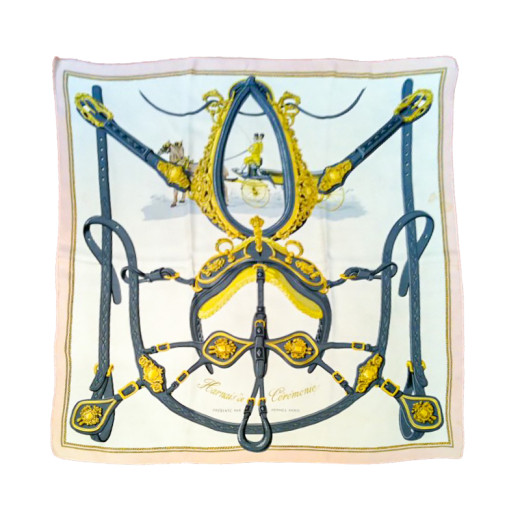 Carré Hermès Harnais de cérémonie en soie