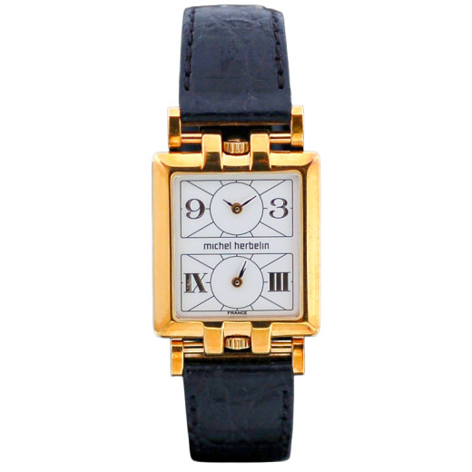 Montre Michel Herbelin Airport en plaqué or