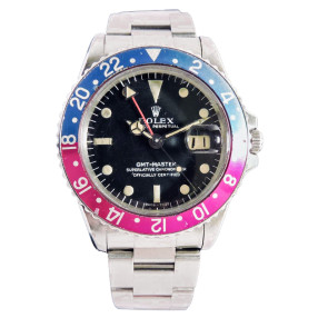 Montre Rolex GMT Master I 1675 Lunette Pepsi