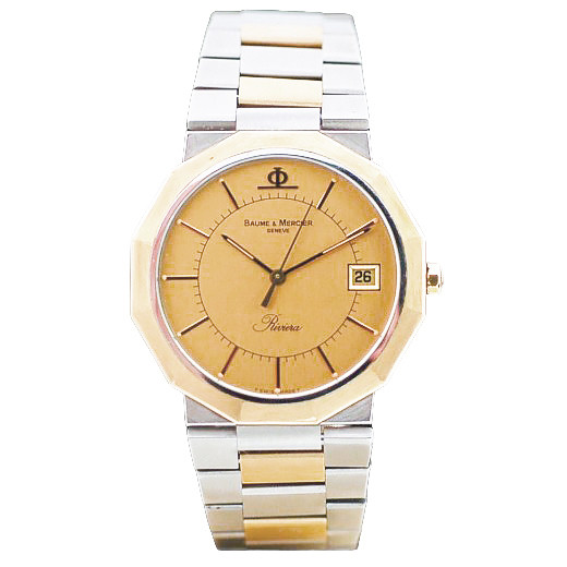 Montre Baume & Mercier Riviera en or & acier