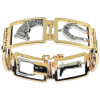 Bracelet deux ors diamants équitation