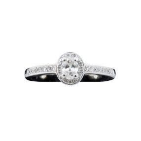 Solitaire diamants 0,60 carat en or