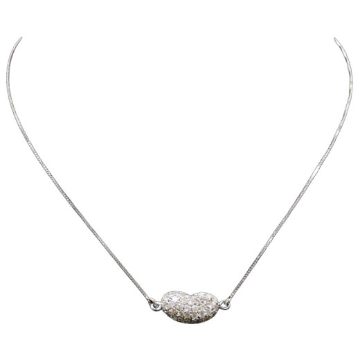Collier Haricot réversible diamants et saphirs