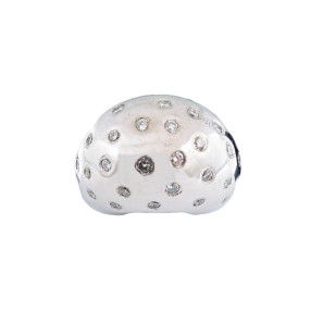 Bague Dôme or et diamants