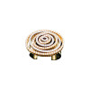 Bague moderne deux ors et diamants
