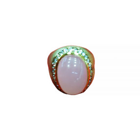 Bague en vermeil et quartz...