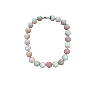 Collier en opale rose
