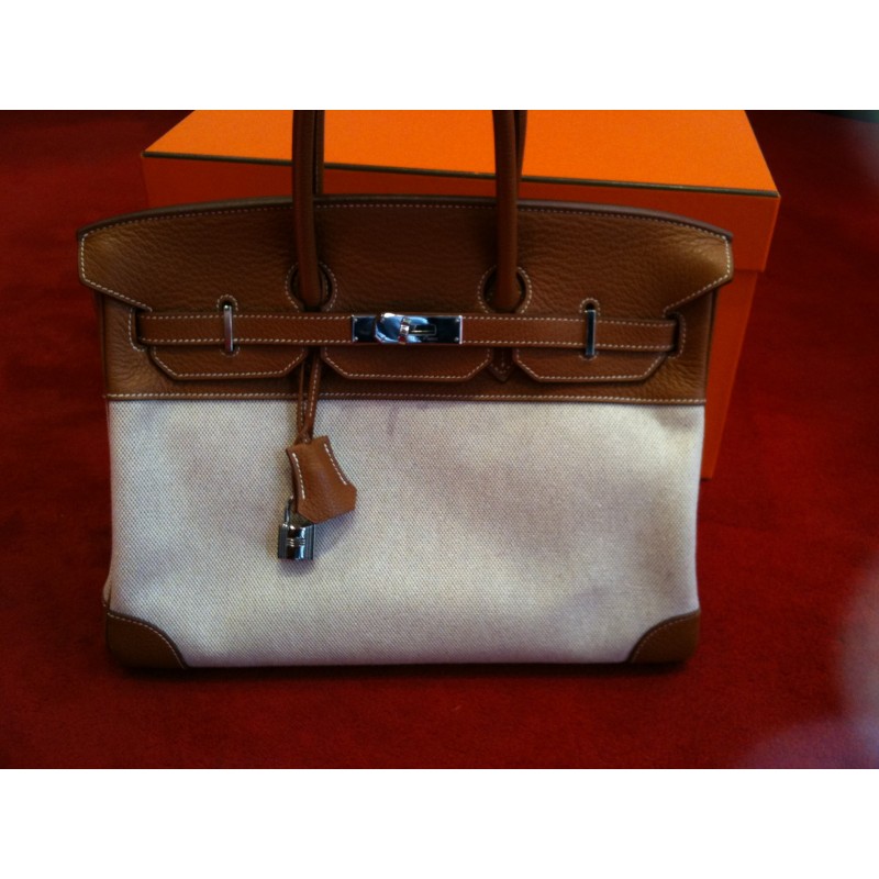 Hermes discount sac toile
