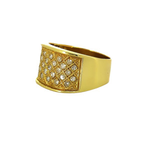 Bague large "croisillons"...