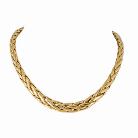 Collier Maille Épi en Chute